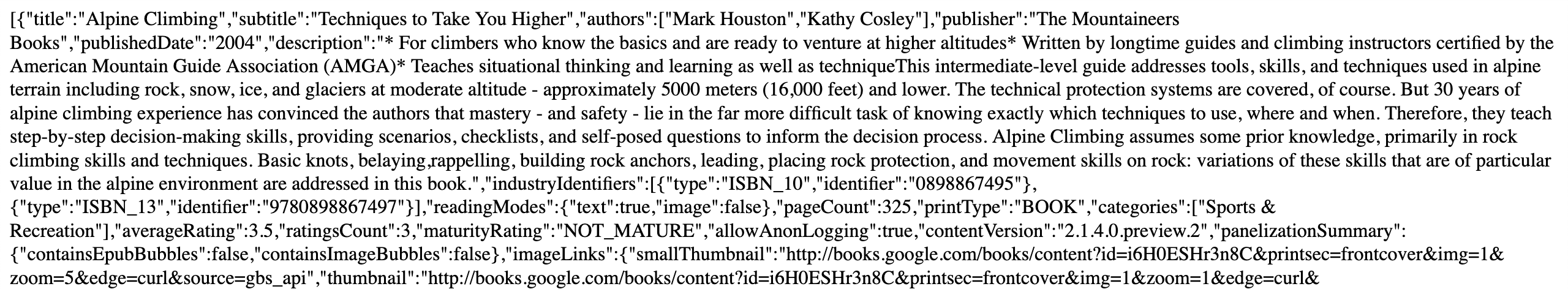 Books Array value